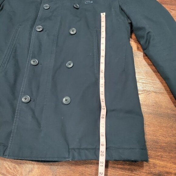 Lacoste Mens Blue Repellant Over Coat  Zip Away Hood BH1525 XL - Picture 12 of 16